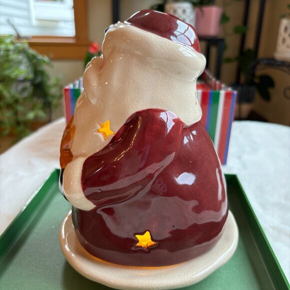 VTG Crazy Mountain Santa Holding A Star-Votive Candle Holder (2 Pieces) - Picture 4 of 16
